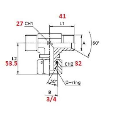 3/4" CENTRAL FEMALE T FITTING