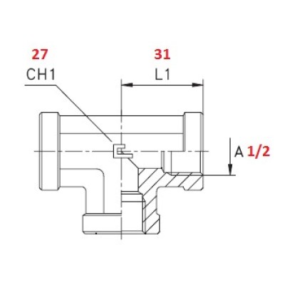 T 1/2" FEMALE FITTING