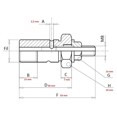VITE STROZZATRICE 1/4"