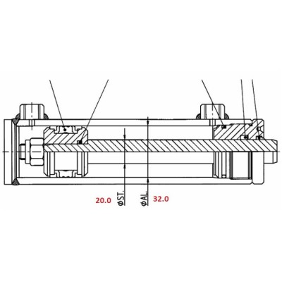 KIT GUARNIZIONI CILINDRO ALESAGGIO 32