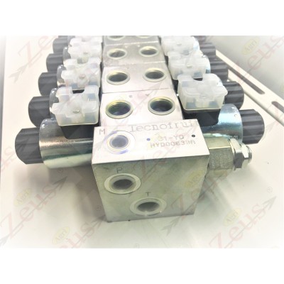 Solenoid valve block