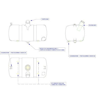 SERBATOIO PER CARBURANTE 45 LT