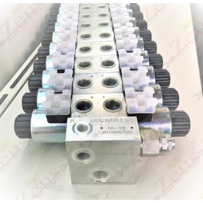 Solenoid valve block, 11-section electrodistributor