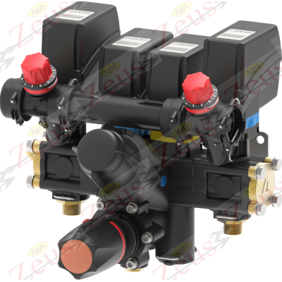 Solenoid valve assembly with 2-way electric pressure regulator Solenoid valve assembly with 2-way electric pressure regulator
