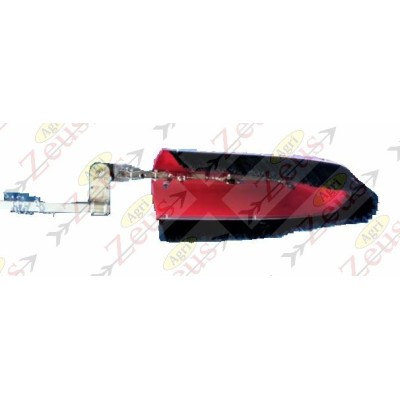 3-jet inter-row weeding bar with anti-drift broom