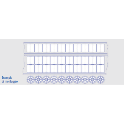 Red roller without nosepiece for roller conveyors