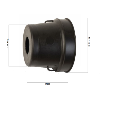 Controcuffia in plastica Ø 200