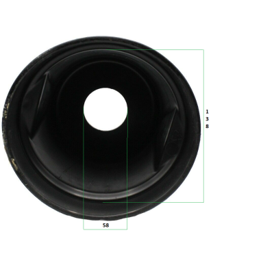 Plastic counter cap Ø 200