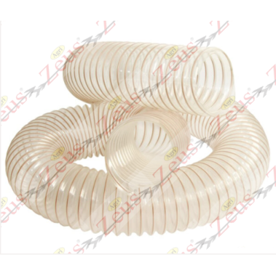 Tubo trasparente Ø 100 in pvc con spirale ramata 