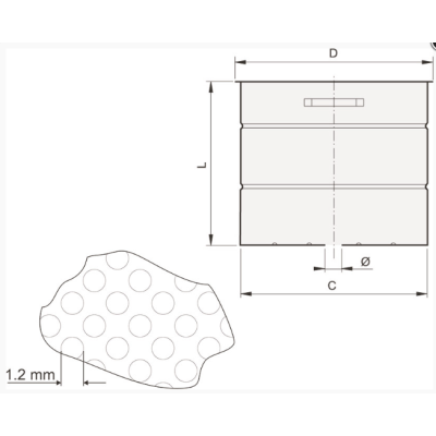 Stainless steel basket bag filter 400/382x333