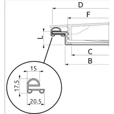 Anello filettato Ø255 