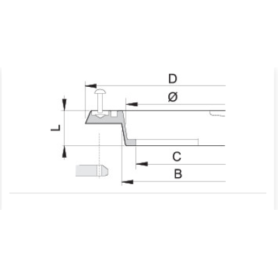 Threaded ring for cap Ø140 mm