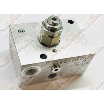 Block valve for simple cylinder