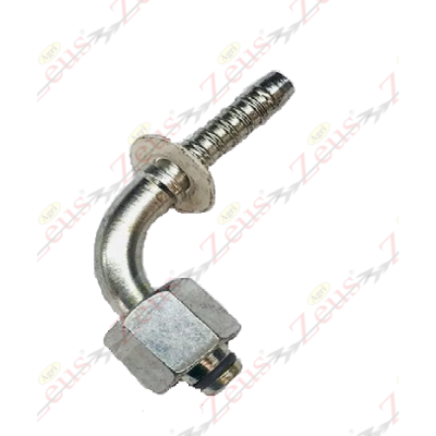 Curva 8L a pressare per tubo 1/4" femmina a pressare