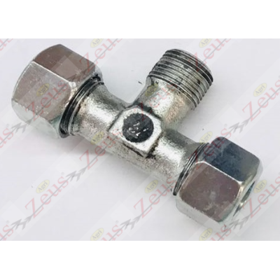 Raccordo T 12Lx12Lx3/8" maschio centrale