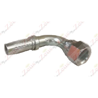 Raccordo curva 90° 1"1/16 jic x 3/4" a pressare femmina