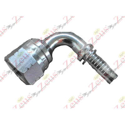Raccordo curva 90° 1"1/16 jic x 1/2" a pressare femmina