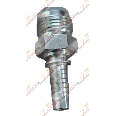 Raccordo dritto 1"1/16 jic x 1/2" a pressare maschio