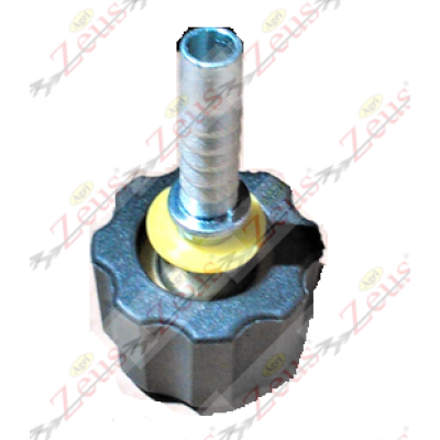 Straight female swivel fitting for 5/16" press-fit pipe