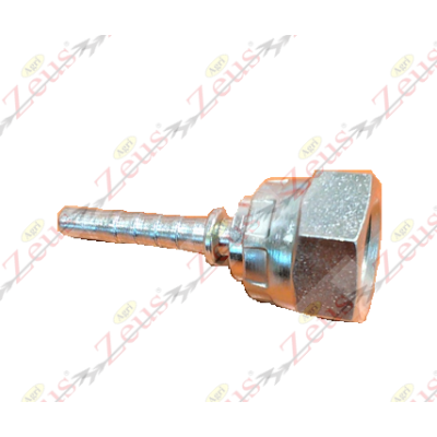 Raccordo dritto 1/4" x 3/16" a pressare femmina