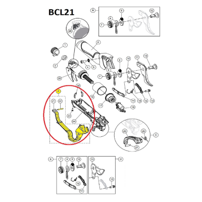 Kit manutenzione A copri maniglia per forbici elettriche Bahco BCL21