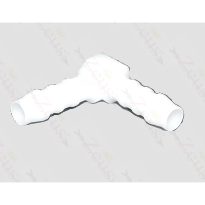Portagomma doppio curvo 90° diametro 6 mm per serbatoio in plastica