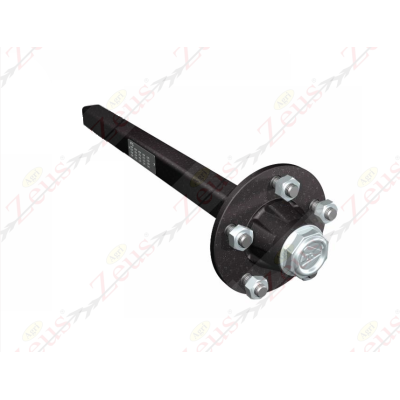 Wheel hub Ø40 x 540 with 5 rough holes without brake