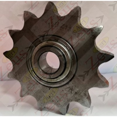 Pignone tenditore 13 denti da 3/4" foro 16 per carrello autocaricante