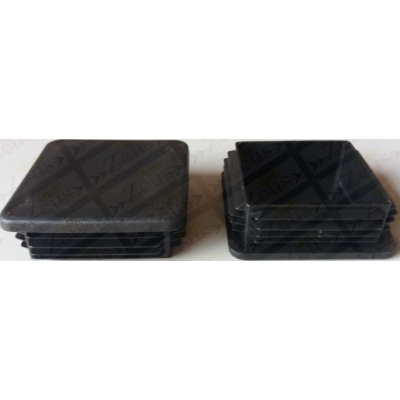 Square plastic cap for 40x40 tubular