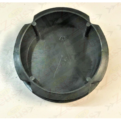 Round plastic cap for tube with 70mm hole
