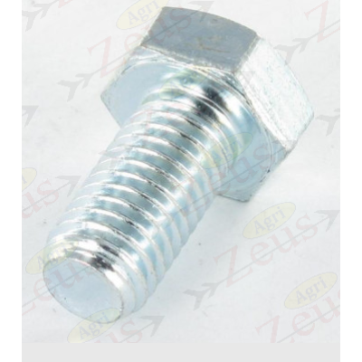 14x30 hexagonal screw with full thread, galvanized