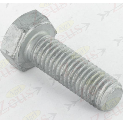 14x40 hexagonal screw with full thread, galvanized