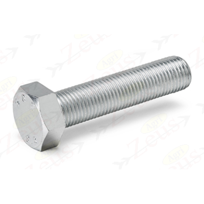 18x60 hexagonal screw with full thread, galvanized