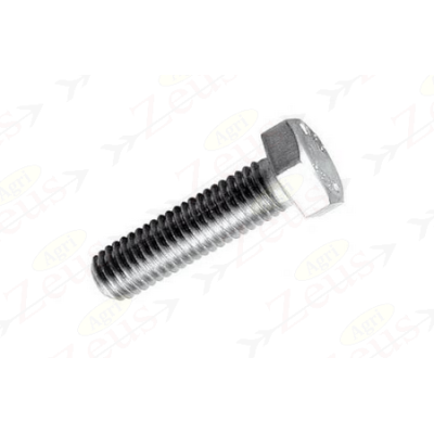 18x80 hexagonal screw with full thread, galvanized