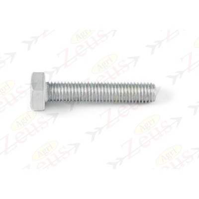 8x25 hexagonal screw with full stainless steel thread