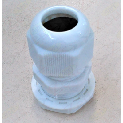 PRESSACAVO BIANCO Ø16 CON GHIERA 